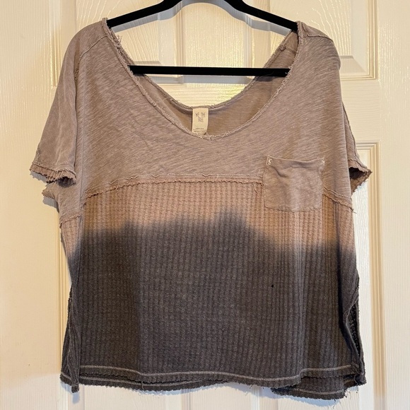 Free People Sundial Tie Dye Top Oversized Boho Slouchy Distressed Small - Picture 2 of 5